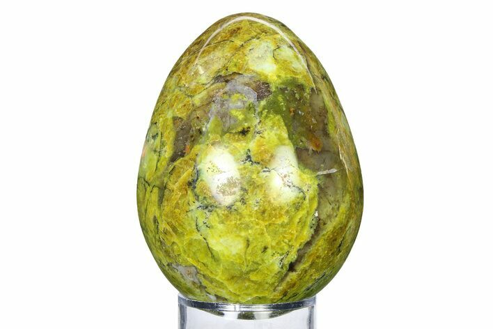 Polished Green Opal Egg - Madagascar #318169